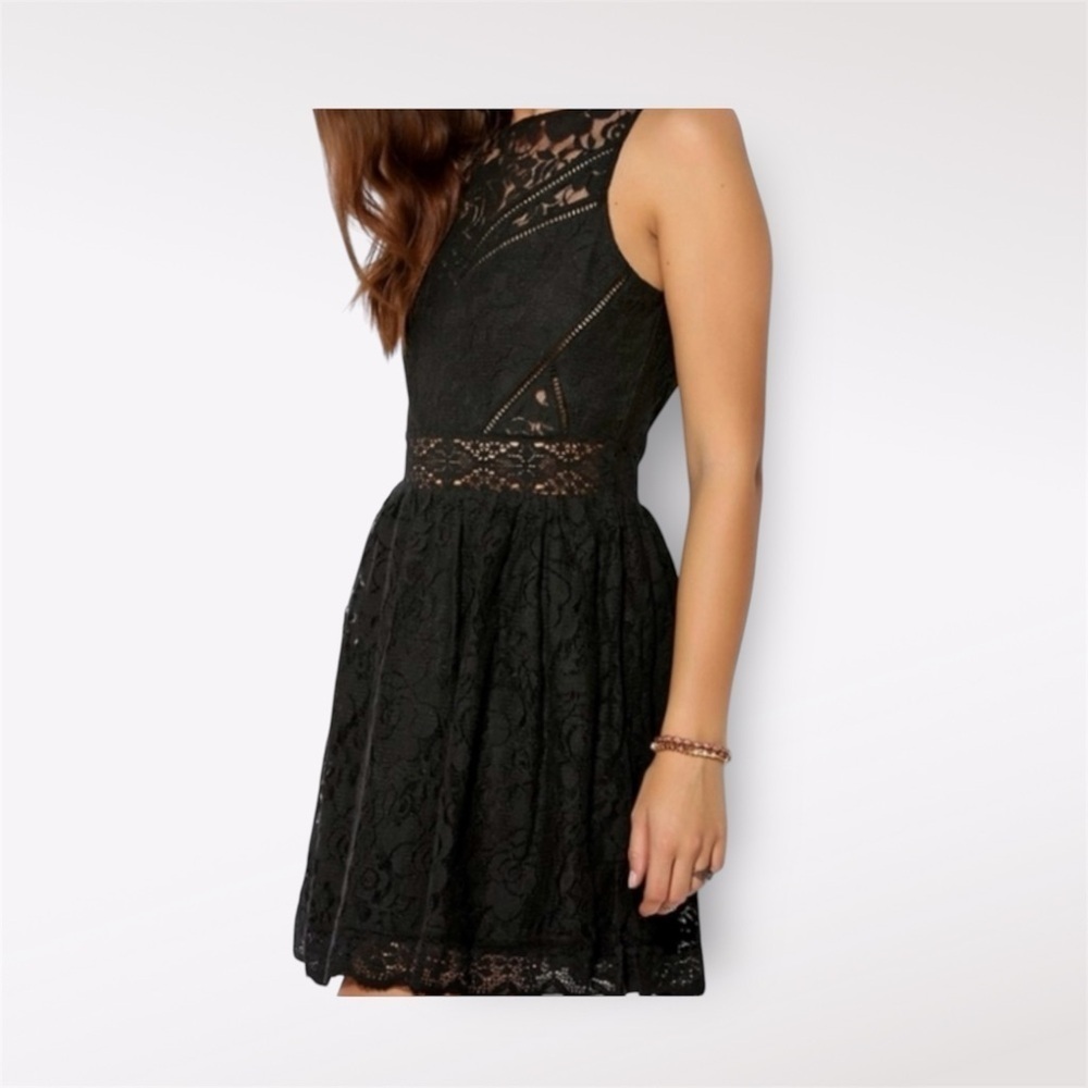 Kimchi Blue Urban Outfitters Lace Black Mini Dress
